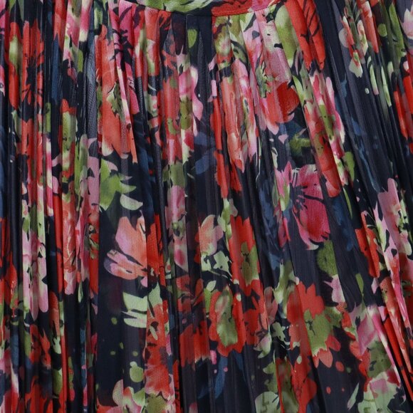 Black Sheep Pleated Mini Dress Womens XS Black Coquette Fairycore Bloomcore Boho - Picture 10 of 16